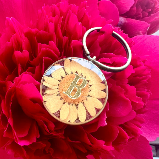 Orange Oh Daisy in Antique Bronze Hardware