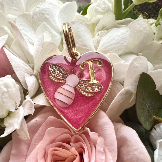Pink Meant to Bee in Gold Tone Hardware